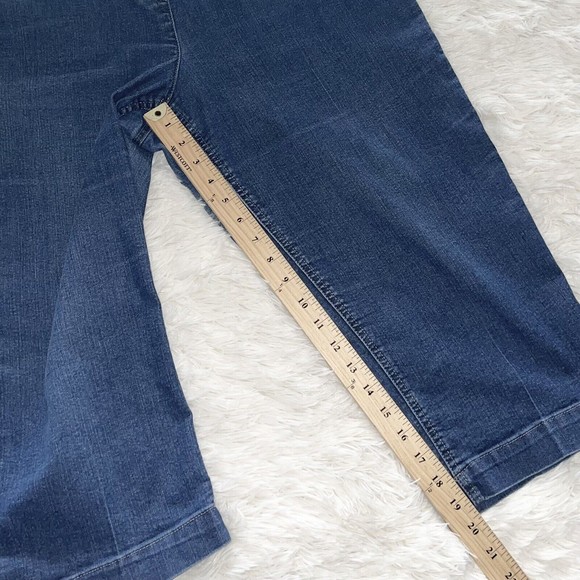 Westbound Cropped Jeans Plus Size 14 Capri Pull On Pants Denim Jeggings Blue - Picture 8 of 11